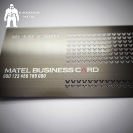 Metallkarten-Fabrik-Versorgungs-kundenspezifisches Logo-Gewehr überzogene Edelstahl-Metallvisitenkarte