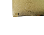 0.8mm Mitgliedschaft Promi Karten-QR Code-Unterzeichnungs-Platten-Metallgold bereifte