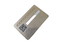 QR Code-Unterzeichnungs-Platten-Mitgliedschaft Promi Karten-Metallsilber bereifte