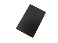 CR80 einfacher Matte Black Metal Business Cards löscht runde Stahlecke
