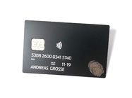 Luxus-Metallgeschäfts-Kreditkarte-Bürsten-fertige Größe 85*54*0.6mm IC-Chip-4442