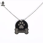 Logo-Metallstahlkupferne Messingumbauten Eco freundliche gravierte für Hund oder Halskette