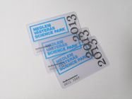 Transparente Plastikvisitenkarten Silkscreen-Druckgröße 85.6*54mm
