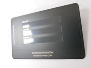 Schwarze Metallvisitenkarten mit glatter UVdruckschreibens-Unterzeichnungs-Platte