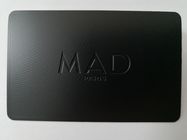 Schwarze Metallvisitenkarten mit glatter UVdruckschreibens-Unterzeichnungs-Platte
