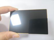 Einfache schwarze Metallmattbankkarte der Gewohnheits-0.8mm mit Kontakt-Chip-Loch