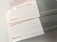 Personifizierte PVC-Visitenkarten mit dem Schreiben des Bereichs für Lotterie/Geschäft