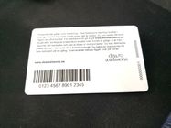 Loyalitäts-Mitgliedskarte-heißer Stempel-silberne Folie Cmyk-Barcode PVCs Plastikvip