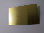 Freier Raum bürstete Metallvisitenkarten des Gold0.8mm