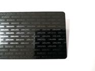 Kundengebundene schwarze Metallvisitenkarten mit großem Chip 4428