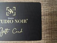 Kundenspezifischer Matte Black Metal Business Cards-Messinglaser gravieren