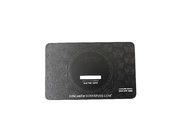 Kundenspezifisches Logo CR80 Matte Black Metal Business Cards 0.8mm Debossed