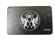 Kundenspezifisches Logo CR80 Matte Black Metal Business Cards 0.8mm Debossed