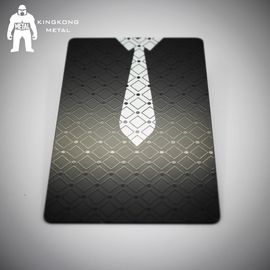 Schwarze MattVisitenkarten Blatt-Auslese Vip Metall, personifizierte schwarze Weißgold-Visitenkarten