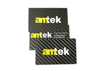 0.5mm Matt Black Metal Business Cards Kohlenstoff-Faser CR80 Silkscreen-Drucken
