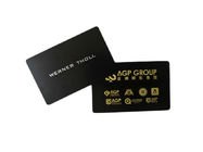 Stahl- Messing-Matt Black Metal Business Cards mit Laser gravieren Logo Name