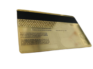 Luxus-Metallmitgliedskarte-Magnetstreifen-Bankkarte des Gold24k