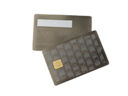 Schwarz-silberne Radierung Metall-ICs Chip Visiting Card Electroplated Anti