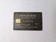 Benutzerdefinierte klassische silberne Metall-Mitgliedskarte Laser-Namensnummer