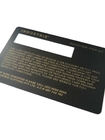 Matt Gold Plated Stainless Steel-Metallmitgliedskarte mit kundenspezifischem Logo