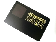 Mattschwarze MF-Metall-NFC-Visitenkarte mit einer Frequenz von 13,56 MHz
