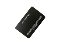 Matte Black Metal Membership Card-Siebdruck-weißes Logo