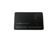 Kundenspezifischer Druckname Loyalitäts-Mitgliedschafts-Matte Black Metal Business Cardss 1mm