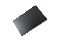 CR80 einfacher Matte Black Metal Business Cards löscht runde Stahlecke