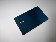 Kontakt NFC-Metall bezahlte gebürstete Geldbörsen-Karten-Blau RFID das intelligente voraus