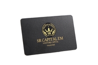 Kreditkartengröße, Stahl, Messing, Metall, schwarze Karte, Lasergravur, Logo, Siebdruck