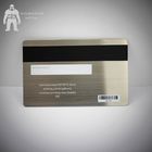 Edelstahl-silberner metallischer Visitenkarten Silkscreen, der 85x54mm druckt