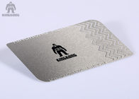 Edelstahl-silberner metallischer Visitenkarten Silkscreen, der 85x54mm druckt