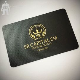 Schwarze MattVisitenkarten Blatt-Auslese Vip Metall, personifizierte schwarze Weißgold-Visitenkarten
