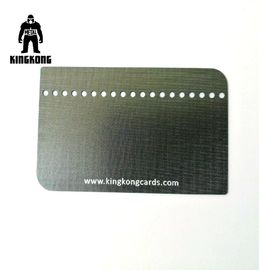 Gitter CR80 beendete Metallmitgliedskarte, quadrieren gebürstete Metallvisitenkarten