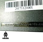 Visitenkarten des Deboss-Text-freien Raumes Metall, schwarze metallische Visitenkarten mit Strichkode