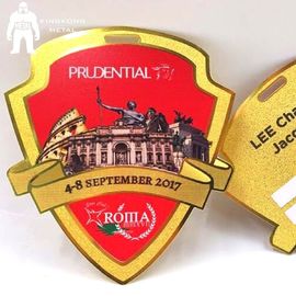 Kundenspezifische Metallaufkleber-Platten, gebürstete Metallidentifikations-Umbauten für Ausrüstung durch Marken-Logo