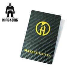 Kohlenstoff-Faser-Geschenk-PVC-Personalausweis-Silkscreen Drucklogo besonders angefertigt
