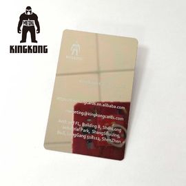 Antifingerabdruck-Spiegel-Visitenkarten, Edelstahl-Visitenkarten 85x54mm