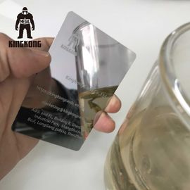 Antifingerabdruck-Spiegel-Visitenkarten, Edelstahl-Visitenkarten 85x54mm