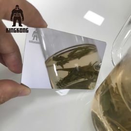Antifingerabdruck-Spiegel-Visitenkarten, Edelstahl-Visitenkarten 85x54mm