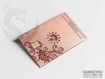 Visitenkarten Gewohnheit graviertes goldenes überzogenes Advertisementing Vip Rose Goldmetall