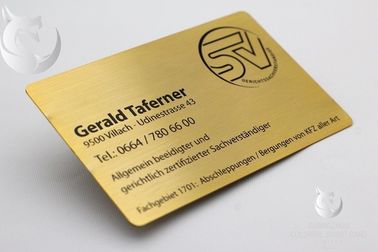 Visitenkarten Gewohnheit graviertes goldenes überzogenes Advertisementing Vip Rose Goldmetall