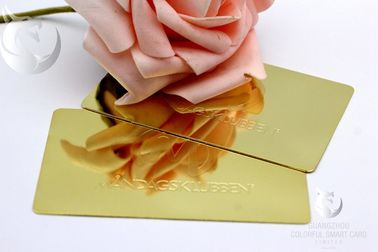 Visitenkarten Gewohnheit graviertes goldenes überzogenes Advertisementing Vip Rose Goldmetall