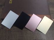 Gravierte metallischer Druck-Aluminiumvisitenkarten, elegante Metallvisitenkarte
