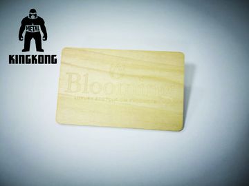 Hölzerne RFID Karten  1K IC Chip-mit Stich Silkscreen Drucken