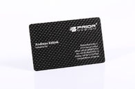 Kratzer-beständige Schwarzes PVC-Visitenkarten, 85x54x0.5mm Kohlenstoff-Faser-Mitgliedskarten