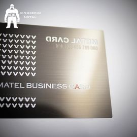 Metallkarten-Fabrik-Versorgungs-kundenspezifisches Logo-Gewehr überzogene Edelstahl-Metallvisitenkarte