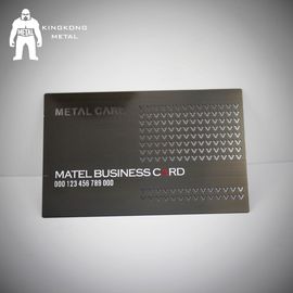 Metallkarten-Fabrik-Versorgungs-kundenspezifisches Logo-Gewehr überzogene Edelstahl-Metallvisitenkarte