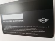 Mattschwarzes PVC-Mitgliedskarte mit glatter UVdruckhico-Magnetstreifen-Weiß-Unterzeichnung