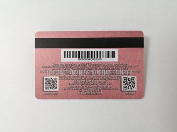 Bereifte PVC-Visitenkarten mit Barcode-heißer Stempel-Goldfolie prägen Zahl